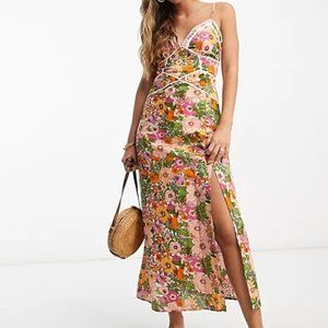 ASOS Retro Floral & Lace Dress (Out of Stock)